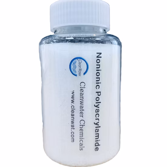 着色力の高い水用非イオン性ポリアクリルアミドの白色顆粒